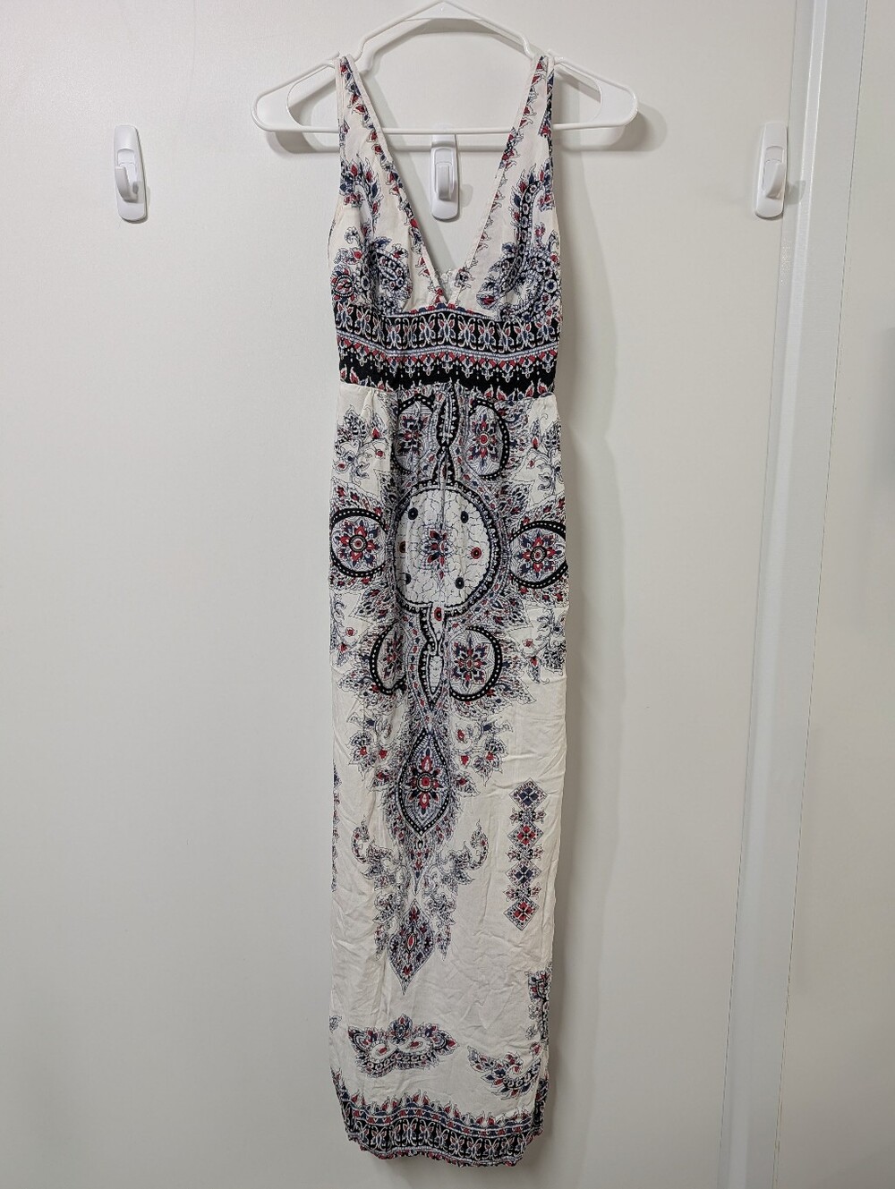 Angie Paisley Bohemian Maxi Dress